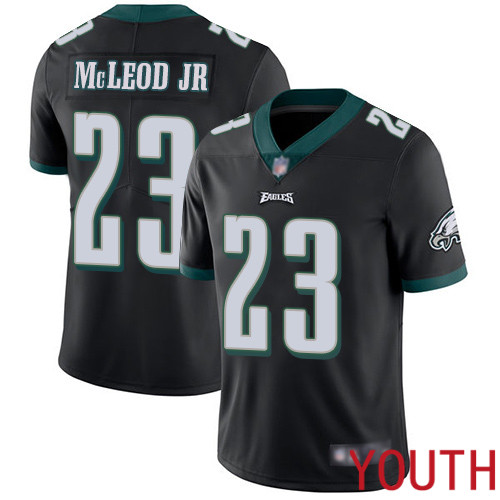 Youth Philadelphia Eagles #23 Rodney McLeod Black Alternate Vapor Untouchable NFL Jersey Limited Player